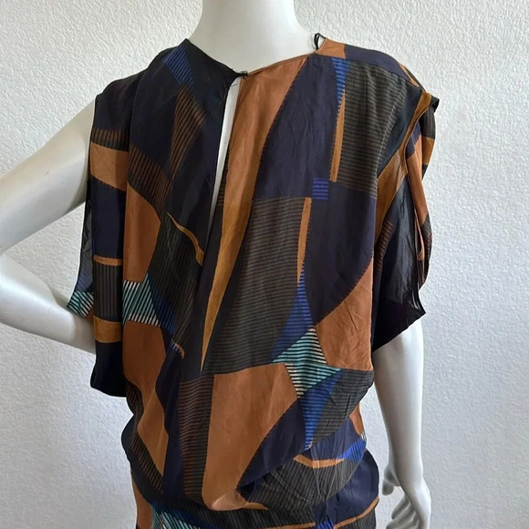 NWOT ZARA WOMAN MIDI LIMITED EDITION DRESS WITH DRAPED DETAIL Small - Picture 8 of 10